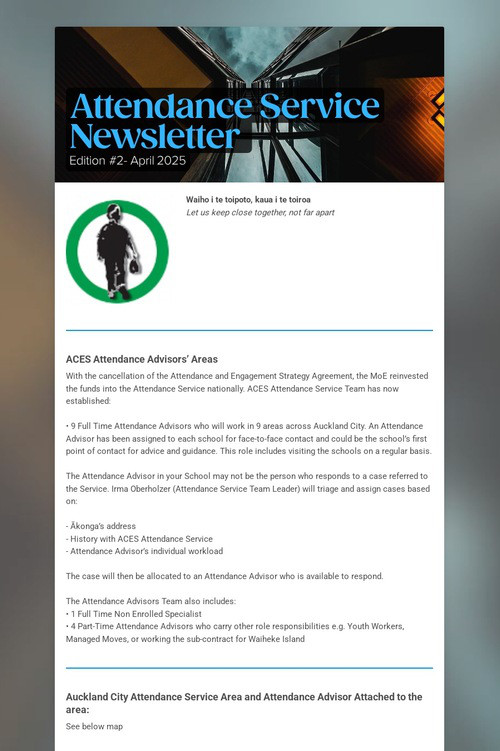 Attendance Service Newsletter