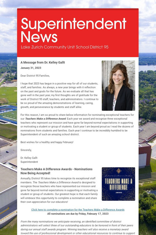 Superintendent News