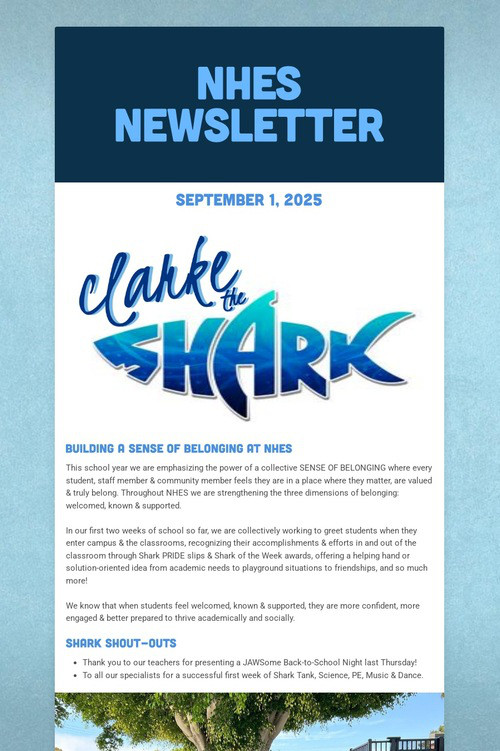 NHES Newsletter