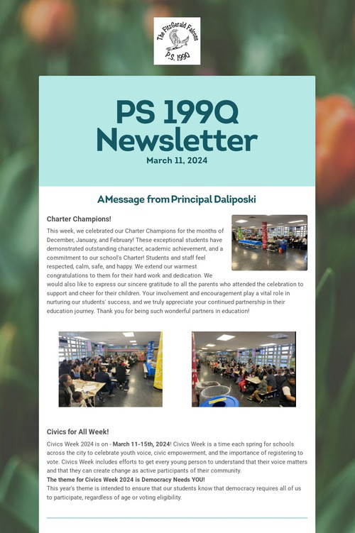 PS 199Q Newsletter