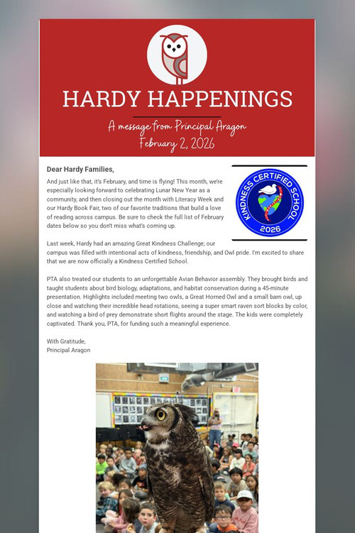 Hardy Happenings