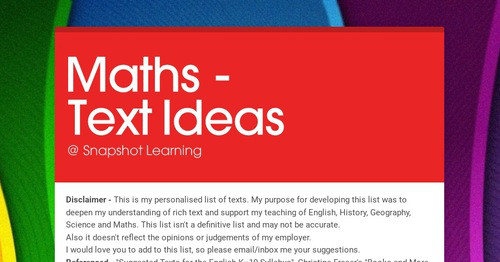 Maths Text Examples Maths - Text Ideas | Smore Newsletters