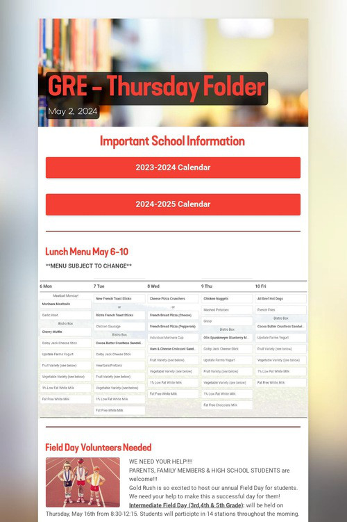 GRE - Thursday Folder