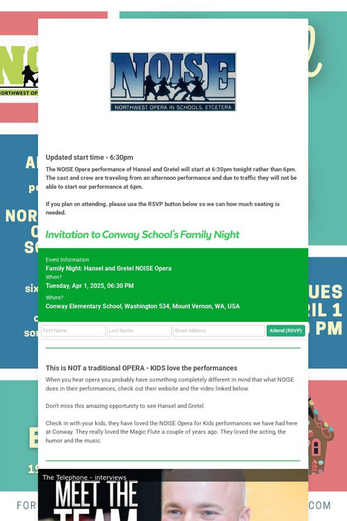 NOISE Opera for Kids Performance
