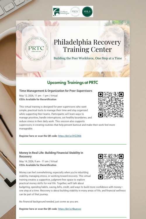 May Trainings at PRTC