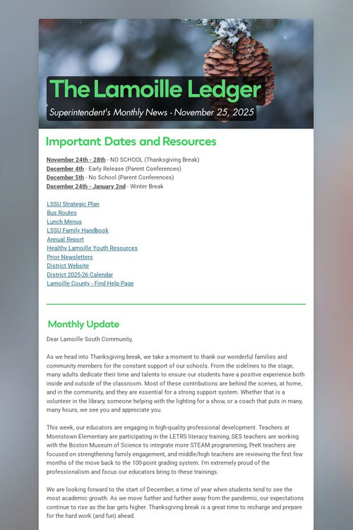 The Lamoille Ledger