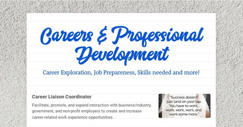 Careers & Professional Development