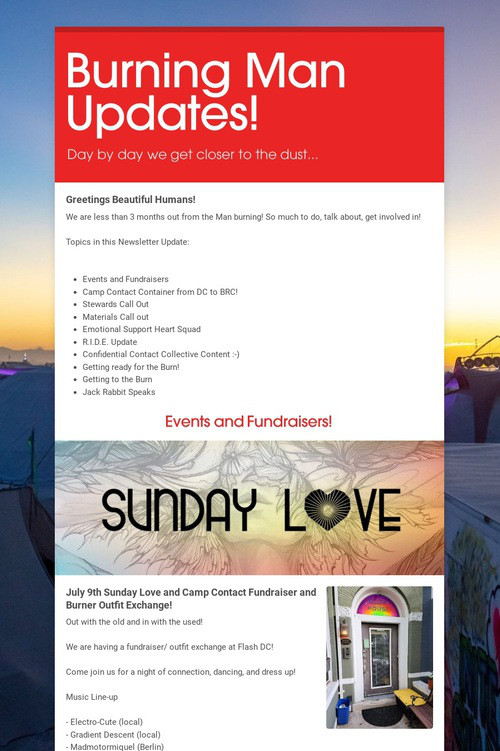 Burning Man Updates!