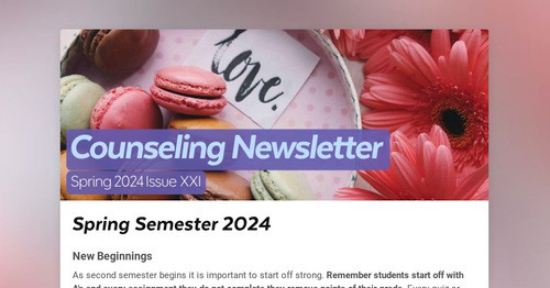 Counseling Newsletter