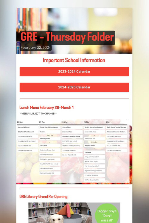 GRE - Thursday Folder