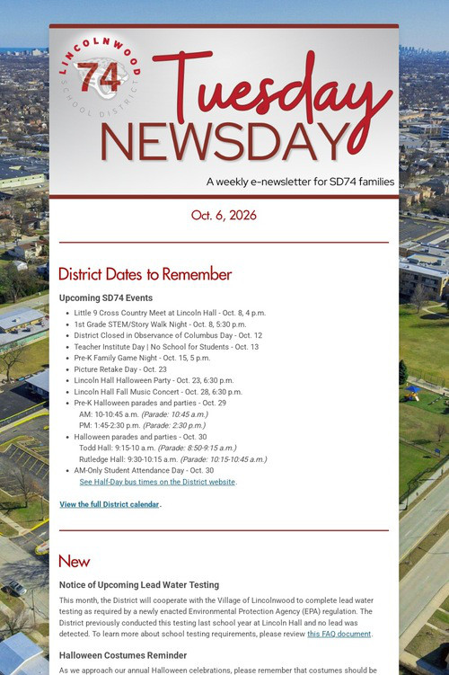 Tuesday Newsday