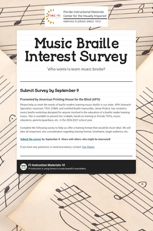 Music Braille Interest Survey