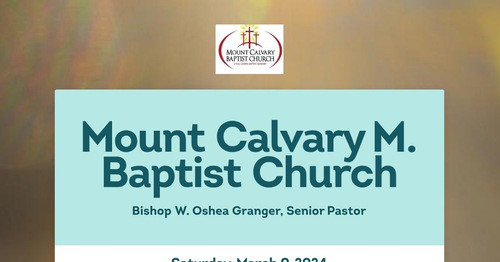 Mt Calvary Baptist Church 1