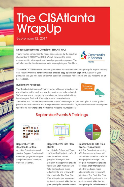 The CISAtlanta WrapUp