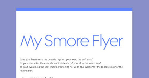 My Smore Flyer | Smore Newsletters