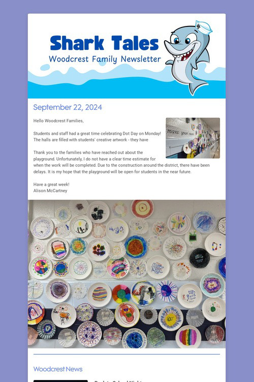 Woodcrest Family Newsletter