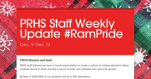 Prhs Staff Design newsletters to spread the word online | Smore