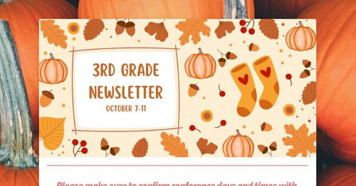 Third Grade Weekly Update