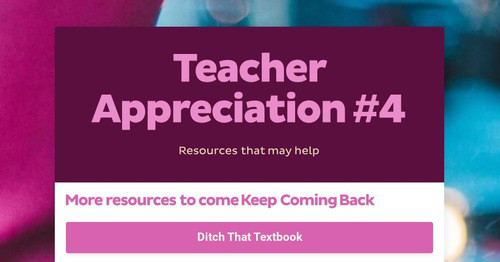 Teacher Appreciation #4