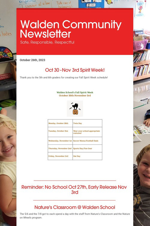 Walden Community Newsletter