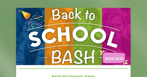 BACK TO SCHOOL BASH