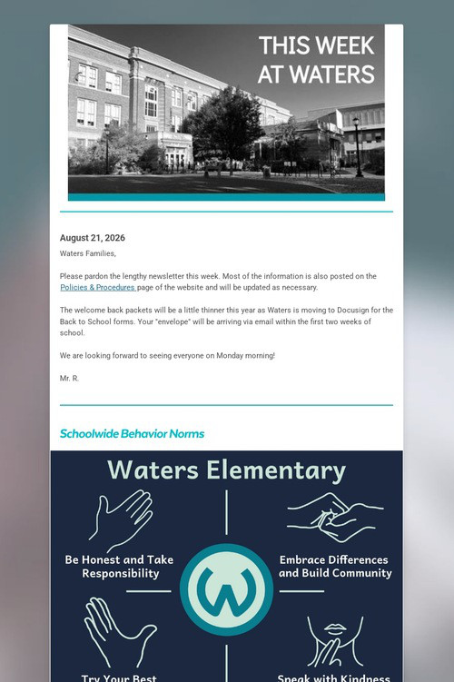 This Week at Waters - August 21