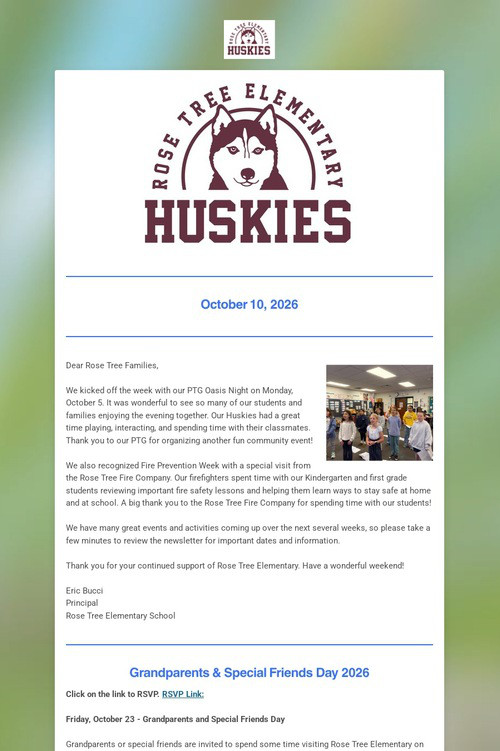 Rose Tree Elementary Weekly Update