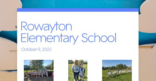 Rowayton Elementary School | Smore Newsletters for Education