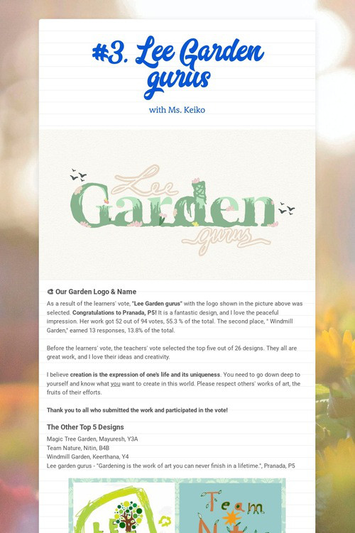 #3. Lee Garden gurus
