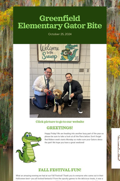 Greenfield Elementary Gator Bite