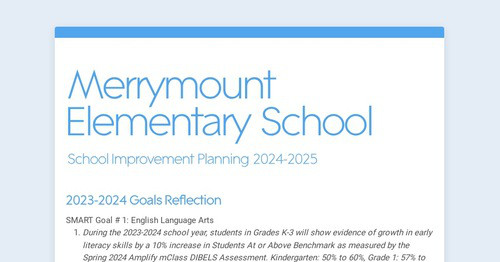 Merrymount Elementary School