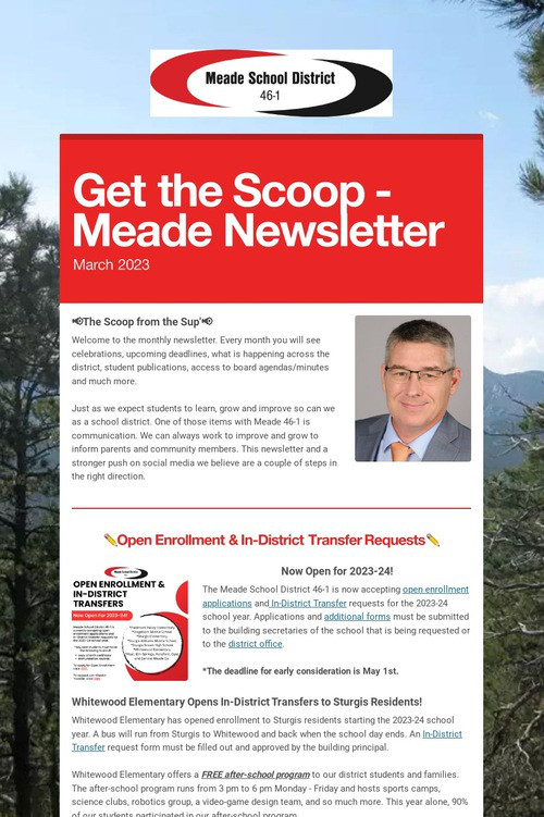 Get the Scoop - Meade Newsletter
