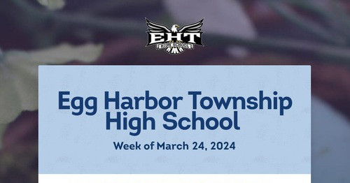 Egg Harbor Township High School | Smore Newsletters