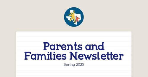 Parents and Families Newsletter