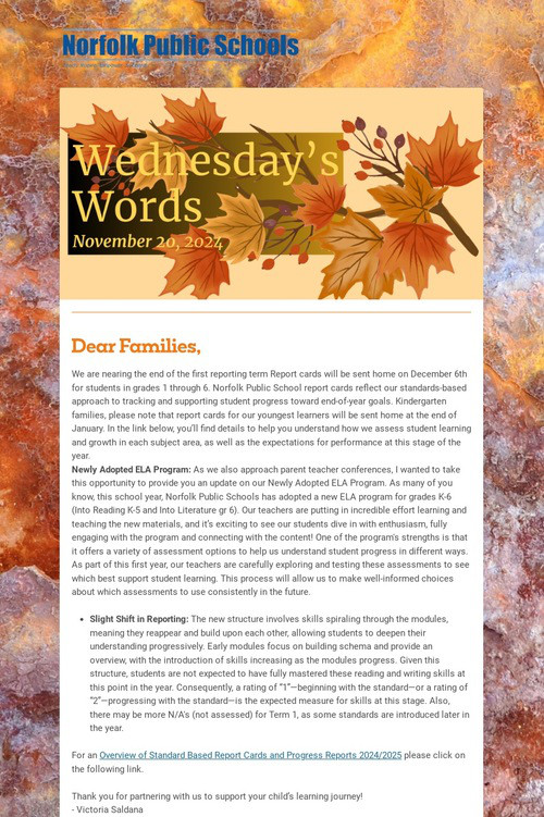 Wednesday's Words