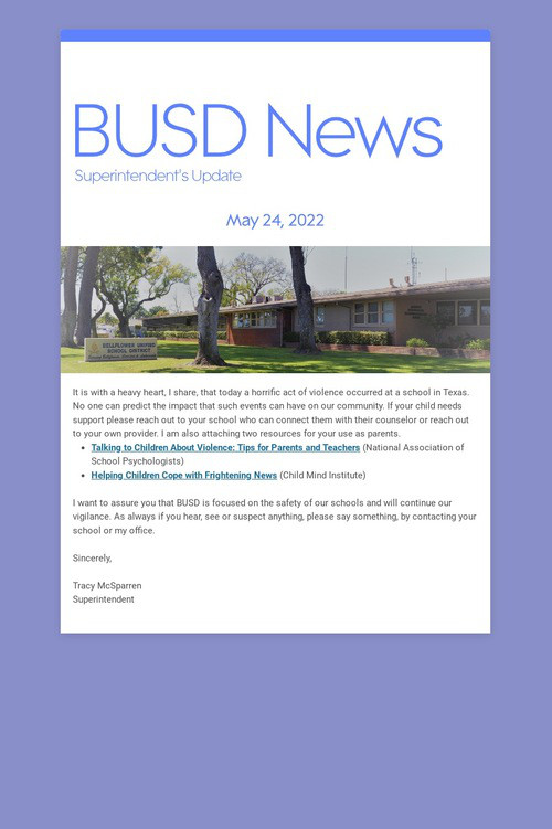 BUSD News
