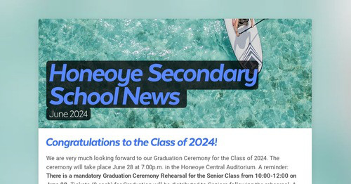 Honeoye Secondary School News