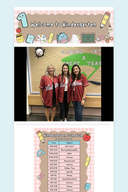 Welcome to Kindergarten