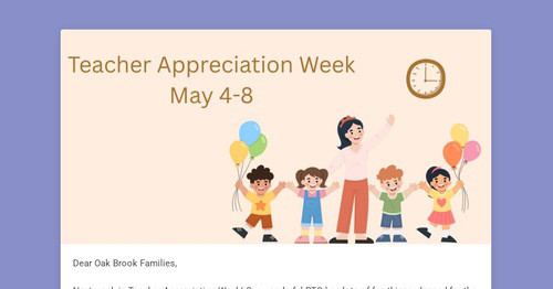 Teacher Appreciation Week