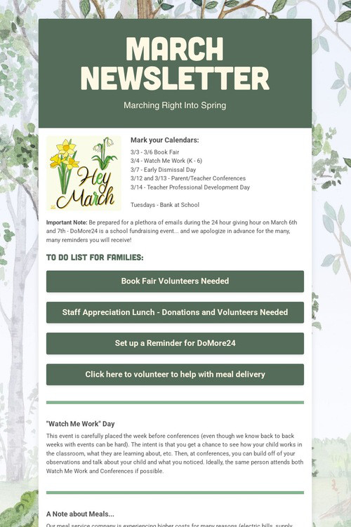 March Newsletter