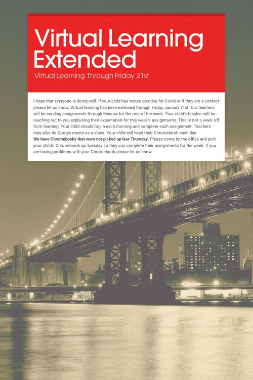 Virtual Learning Extended