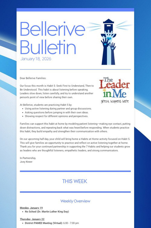 Bellerive Bulletin