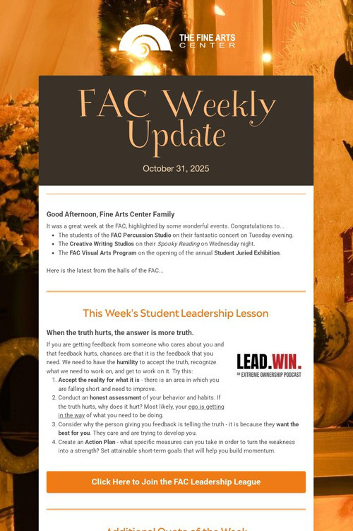 FAC Weekly Update