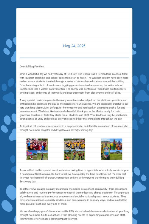 BULLDOG BULLETIN