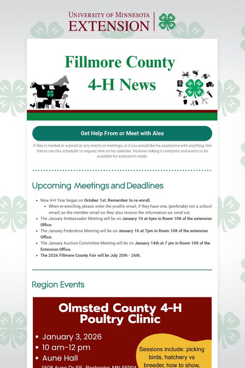 Fillmore County 4-H News