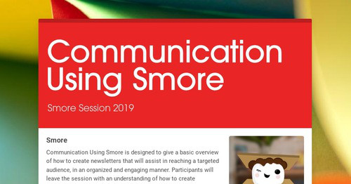 Communication Using Smore | Smore Newsletters