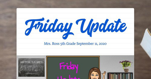 Friday Update | Smore Newsletters