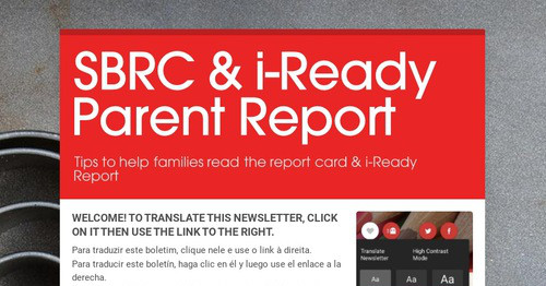 SBRC & i-Ready Parent Report