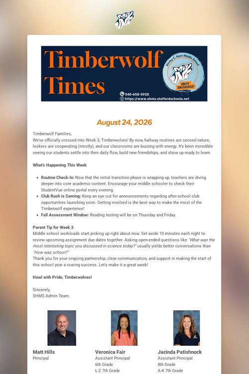 Timberwolf Times