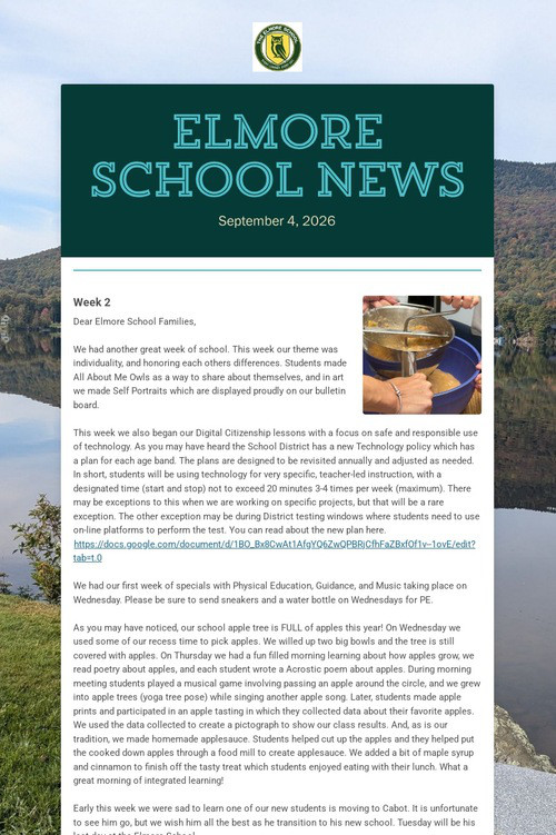 ELMORE School News